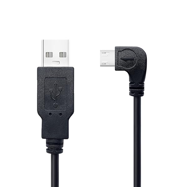 YQMAJIM 11 Ft Dash Cam Power Cord - 90 Degree Micro USB Charging Cable for Car Cameras - Image 4