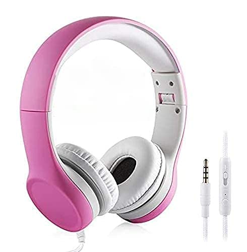 YUSONIC YUSONIC Kids Headphones with Sharing Function - Safe 85dB/93dB Volume for Toddlers, Perfect for School & Travel (Pink)