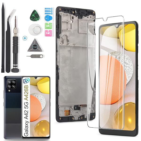 YWLRONG Display for Samsung Galaxy A42 5G A426 SM-A426B SM-A426B DS Screen Replacement LCD Touch Screen Internal Digitizer for Replacement Assembly