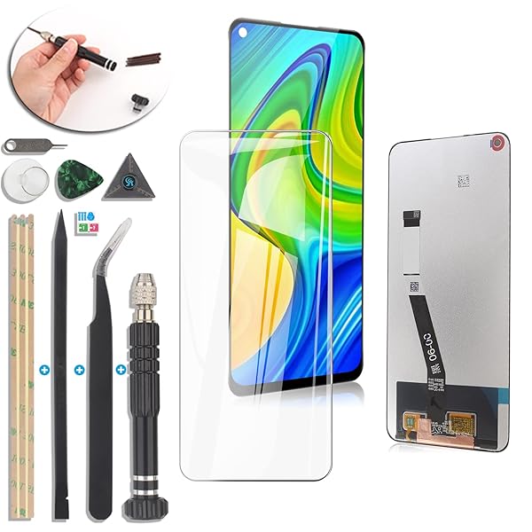 YWLRONG Xiaomi Redmi Note 9 Screen Replacement LCD Touch Screen Digitizer Assembly with Tools for Xiaomi Redmi 10X 4G