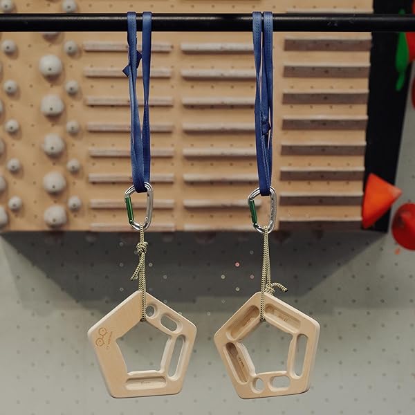 YY VERTICAL Wooden Climbing Hang Holds: Perfect for Home Training & Finger Strengthening - Image 5