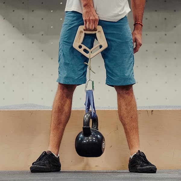 YY VERTICAL Wooden Climbing Hang Holds: Perfect for Home Training & Finger Strengthening - Image 6