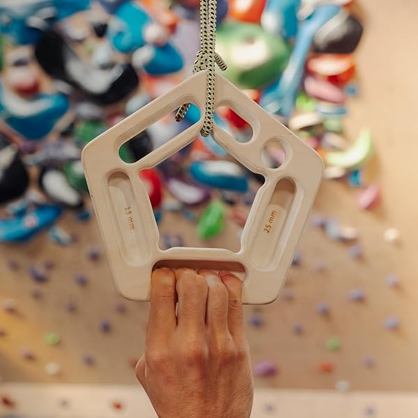 YY VERTICAL Wooden Climbing Hang Holds: Perfect for Home Training & Finger Strengthening - Image 7