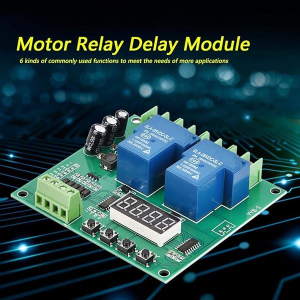 YYB-5 12V/24V Motor Control Board: Forward/Reverse Relay Timing Cycle Module - Image 9