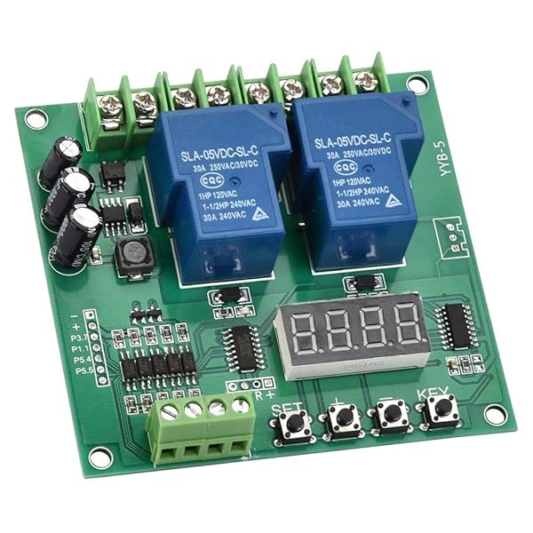 YYB-5 12V/24V Motor Control Board: Forward/Reverse Relay Timing Cycle Module - Image 2
