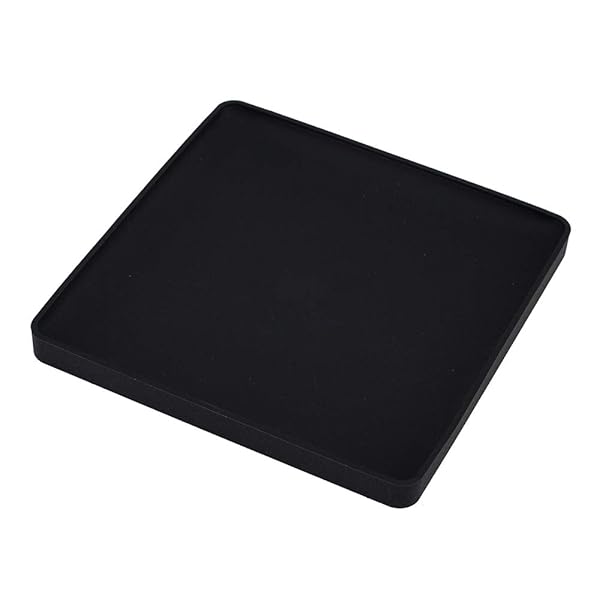 Yamazaki Home Tower Coasters - Stylish Black Design, One Size Fits All for Modern Homes