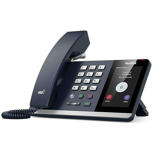 Yealink MP54 IP Phone - Corded Desktop Phone in Classic Gray | High-Quality Communication Solution - Image 2
