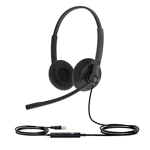 Yealink Yealink UH34 Teams Certified USB Wired Headset - Stereo Microphone for PC & Laptop
