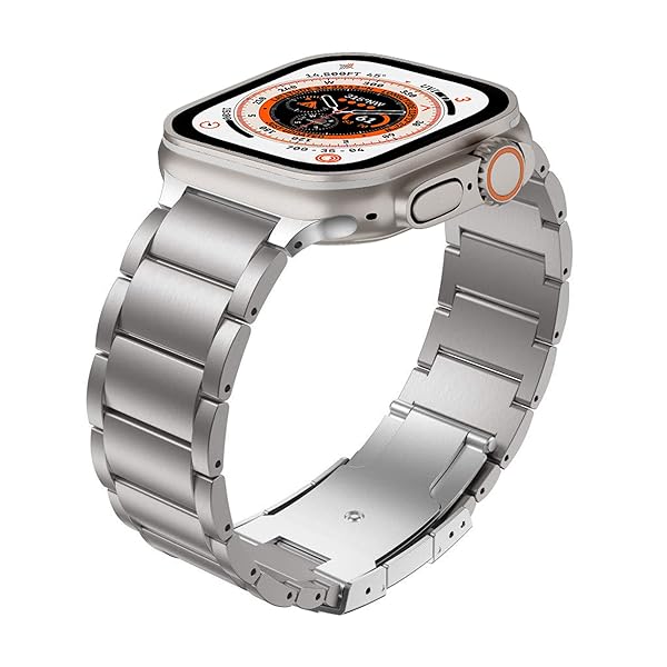Yeejok Titanium Metal Bands for Apple Watch Ultra 2, Series 10, 9, 45mm, 44mm, 42mm - Stylish & Durable for Men & Women