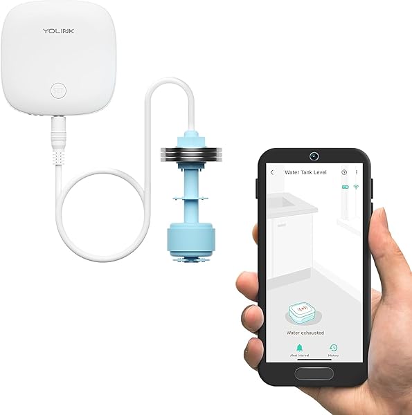 YoLink LoRa Smart Water Level Monitoring Sensor, Wireless Battery-Powered Float Switch Alarm, Sump Pump Alarm, AC Condensate Overflow, Tank Level,