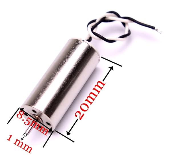 YoungRC 8520 Coreless Motor 8.5x20mm Brushed with 55mm CW CCW Propeller for DIY Micro QX95 QX110 Quadcopter RC Drone - Image 4
