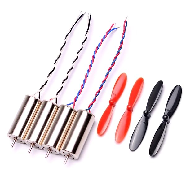 YoungRC 8520 Coreless Motor 8.5x20mm Brushed with 55mm CW CCW Propeller for DIY Micro QX95 QX110 Quadcopter RC Drone - Image 7