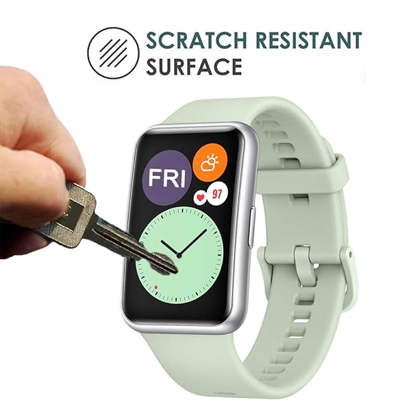 Youniker 6 Pack Screen Protector Film for Huawei Watch Fit Honor Watch ES Smartwatch Crystal Clear HD Anti-Scratch Anti-Fingerprint Cover - Image 4
