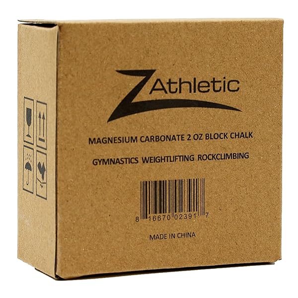 Z ATHLETIC 2oz Chalk Block for Gymnastics, Weightlifting & Climbing - Enhance Grip & Performance