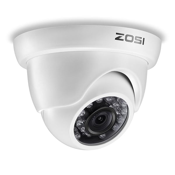 ZOSI 4 Pack 1000TVL Night Vision Dome CCTV Cameras - IP66 Waterproof, IR Cut Filter, Home Security System - Image 10