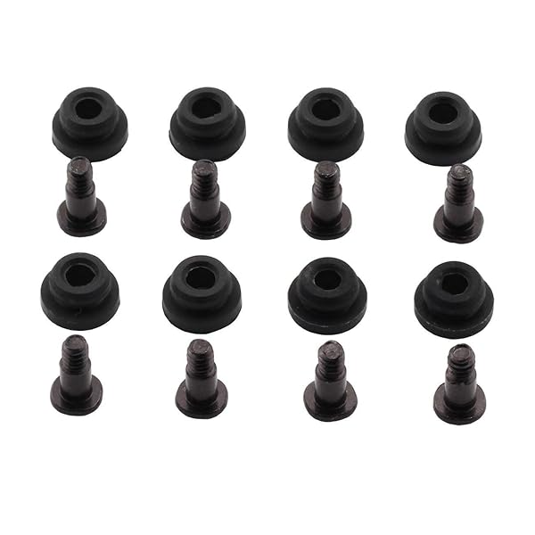 "ZRM&E 8pcs 10mm HDD Screws & Rubber Washers Kit for 2.5" SSD/HDD - Shock Absorption Mounting Accessories"
