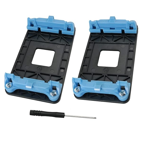 ZZLZX 2PCS CPU Fan Bracket for AMD AM2+/AM3+/FM1/FM2 - Cooling Base with 8 Screws & Screwdriver - Image 3