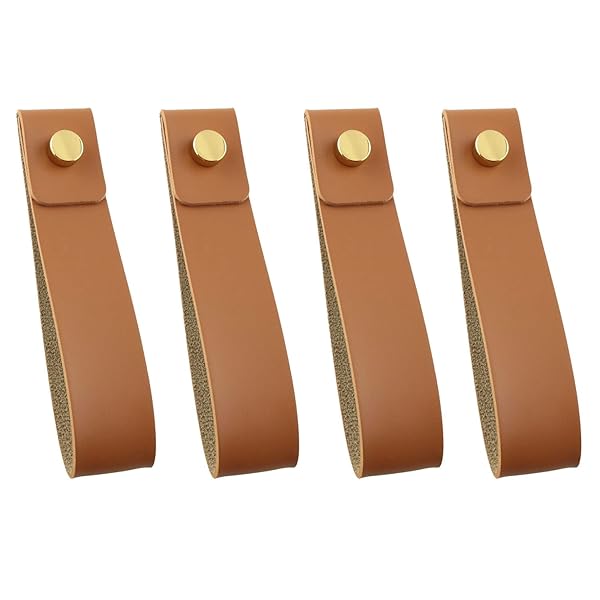 ZZLZX 4PCS Leather Wall Hooks - Stylish Towel Hangers for Bathroom, Kitchen & Bedroom - Image 3