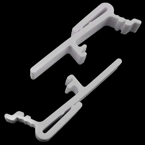 ZZLZX 8PCS Vertical Blind Dust Cover Clips - Fits 1.5 & 1.56 Inch Rails | Durable Curtain Bracket Holders - Image 4