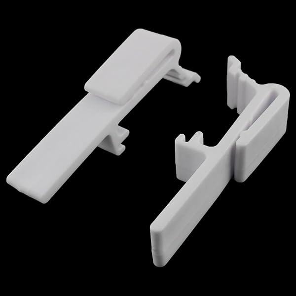 ZZLZX 8PCS Vertical Blind Dust Cover Clips - Fits 1.5 & 1.56 Inch Rails | Durable Curtain Bracket Holders - Image 5