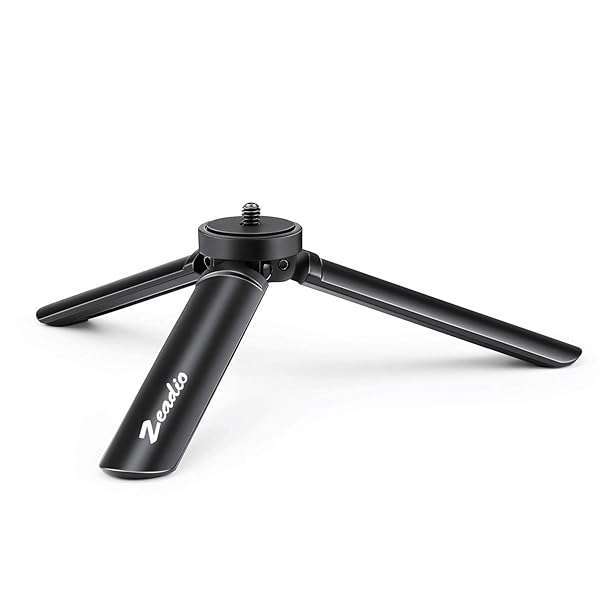 Zeadio Zeadio Metal Mini Tripod: 20kg Load, Perfect for Smooth 4, Crane Plus, Osmo Mobile & All Cameras