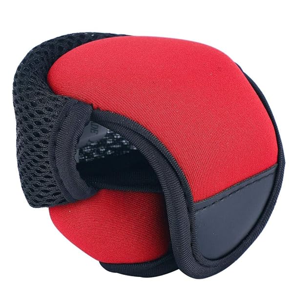 Zerone Zerone Baitcast Reel Cover Case - Breathable Soft Protector for Fishing Reels (Red)