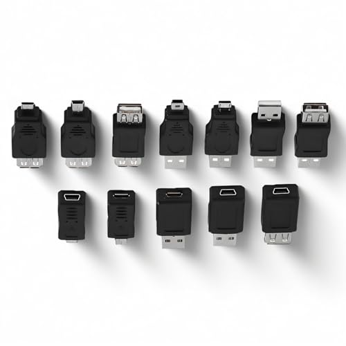 Zerone USB OTG Micro Mini USB 2.0 Male to Female Adapter Set - 12 Pack for Data Transfer & Charging - Image 2