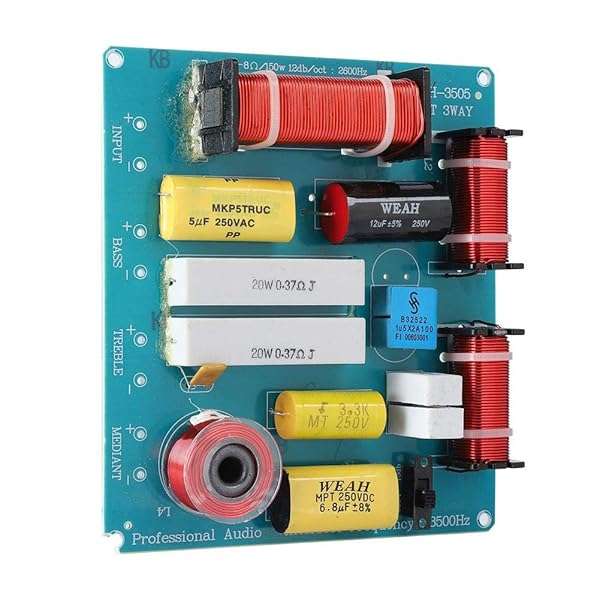 Zerone WEAH-3505 300W Speaker Crossover Filters - Adjustable Treble & Bass for Superior Audio Quality - Image 3