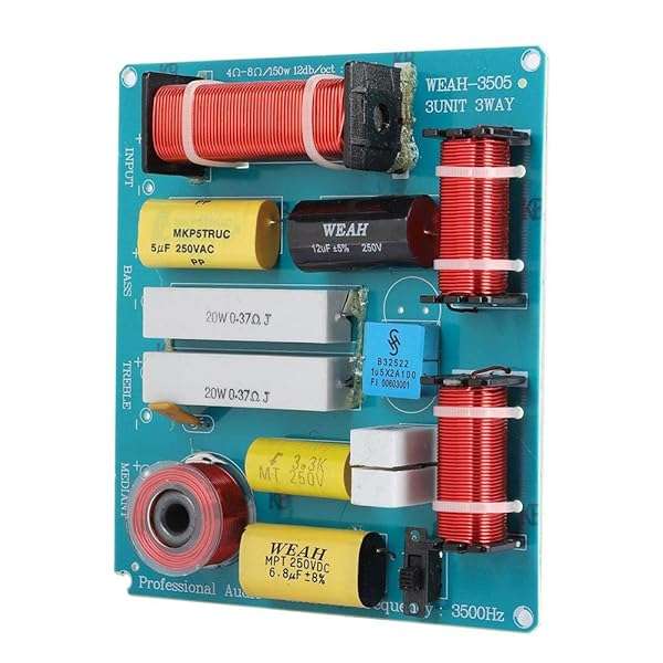 Zerone WEAH-3505 300W Speaker Crossover Filters - Adjustable Treble & Bass for Superior Audio Quality - Image 7