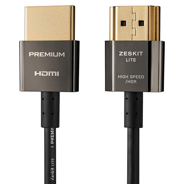 Zeskit Zeskit Lite Premium HDMI Cable 4K 1.5m 5ft High Speed for Clear Picture and Sound Quality