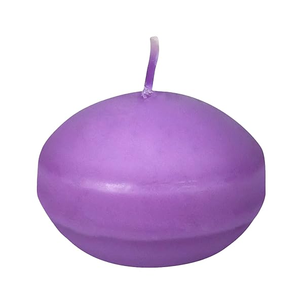 Zest Candle 24 Piece Purple Floating Candles 1.75 Inch Perfect for Parties and Events