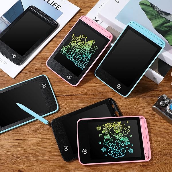 Zhehao 20 Pcs LCD Writing Tablet for Kids 6.5 Inch Colorful Doodle Board LCD Writing Board Kids Portable Electronic Drawing Board Erasable Drawing - Image 7