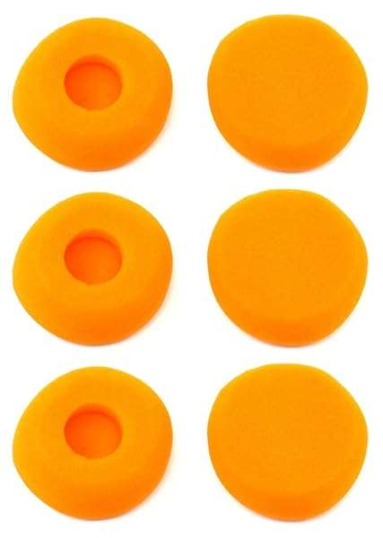 "Zotech 1.6" Earpads for Koss Porta Pro - 3 Pairs in Vibrant Orange | Premium Comfort & Sound Upgrade"