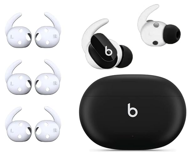 Zotech 3 Pair Silicone Anti Slip Earhooks Eartips for Beats Studio Buds [NOT Fit in Case] (White)