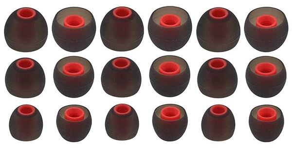 Zotech Replacement Earbud Tips for TOZO Headphones 9 Pairs 18pcs Small Medium Large