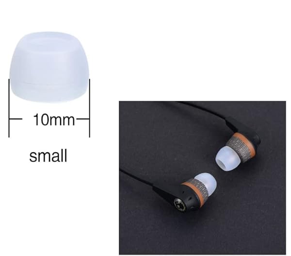 Zotech Clear Ear Tips for in-Ear Headphones, Extra Small Kids Size 10 Pairs Soft Silicone Earbuds Tips Eartips with 3.8mm Connector Hole, Fit Most - Image 2