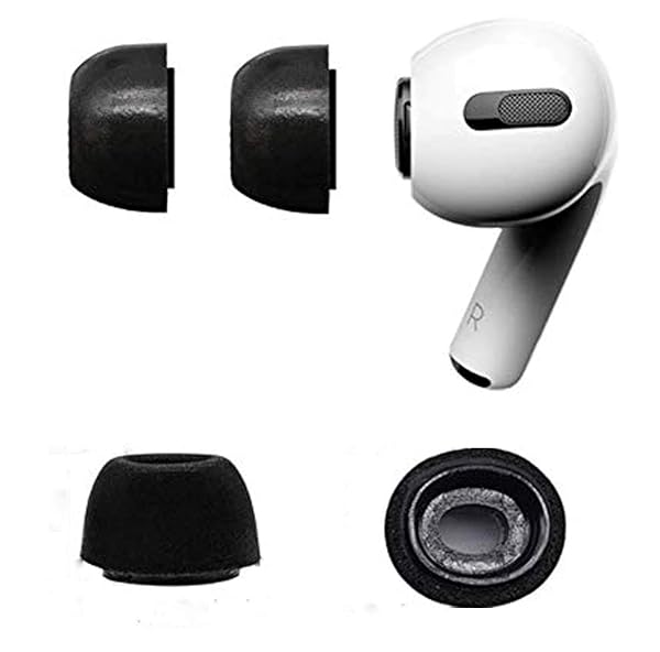 Zotech Memory Foam Ear Tips for Apple Airpods Pro Small 2 Pairs Replacement - Image 2