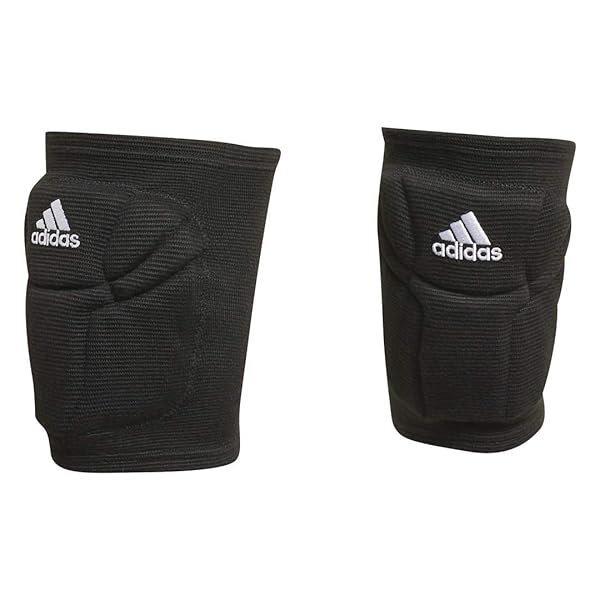 adidas Adidas Unisex Elite Knee Pad - Black/White Medium for Ultimate Comfort & Protection