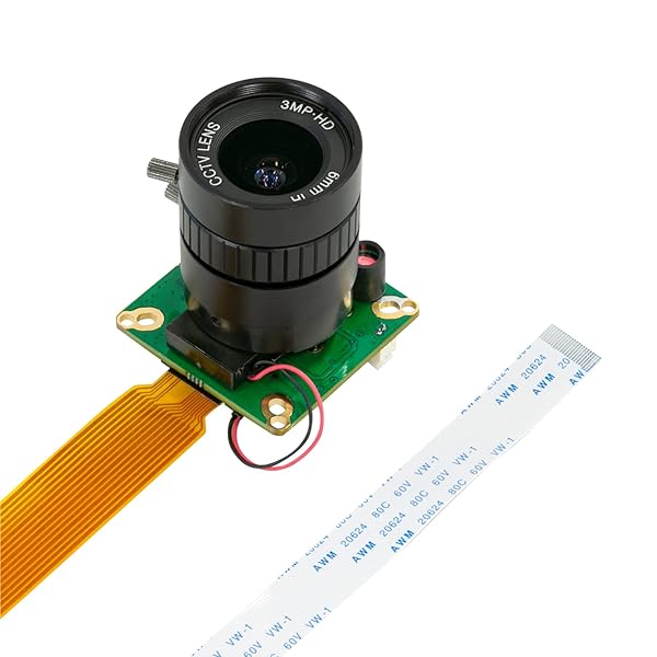 Arducam 12.3MP IMX477 Camera Module for Raspberry Pi HQ with CS-Mount Lens and Automatic IR-Cut Switching Compatible with Raspberry Pi Models