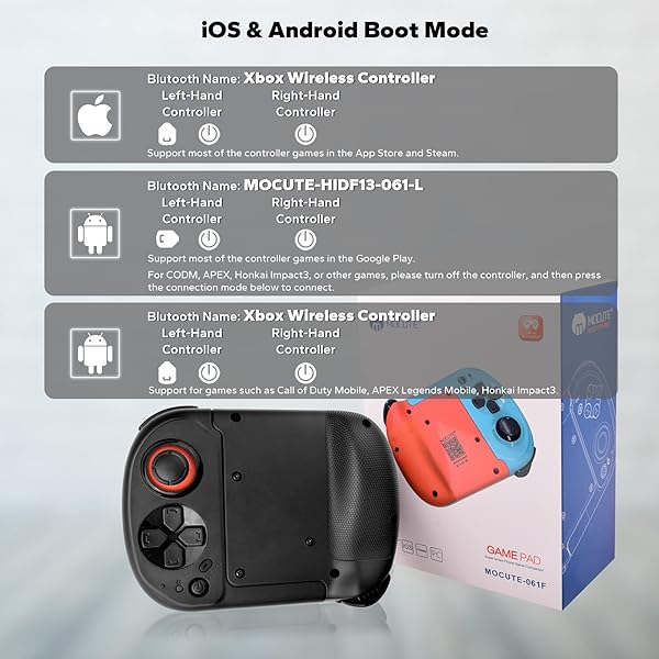 arVin Wireless Gaming Controller: Portable Bluetooth Gamepad for iPhone 15/14/13 & Samsung Galaxy - Perfect for Call of Duty & Genshin - Image 8