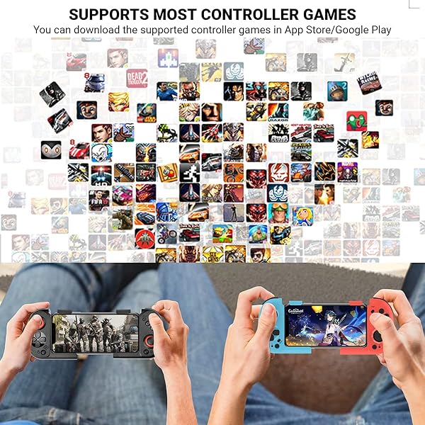 arVin Wireless Gaming Controller: Portable Bluetooth Gamepad for iPhone 15/14/13 & Samsung Galaxy - Perfect for Call of Duty & Genshin - Image 9