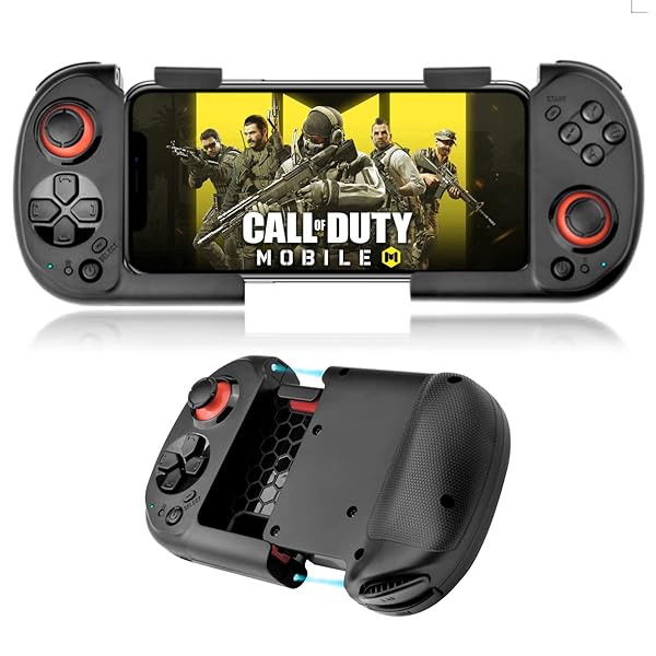 arVin arVin Wireless Gaming Controller: Portable Bluetooth Gamepad for iPhone 15/14/13 & Samsung Galaxy - Perfect for Call of Duty & Genshin