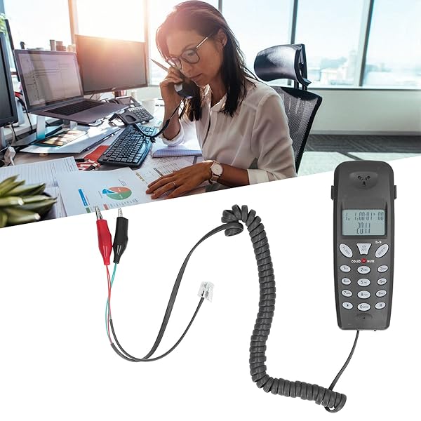 ASHATA Telephone Phone Tester with DTMF Caller ID and 16 Bit Display for Efficient Phone Line Testing and Record Keeping - Image 17