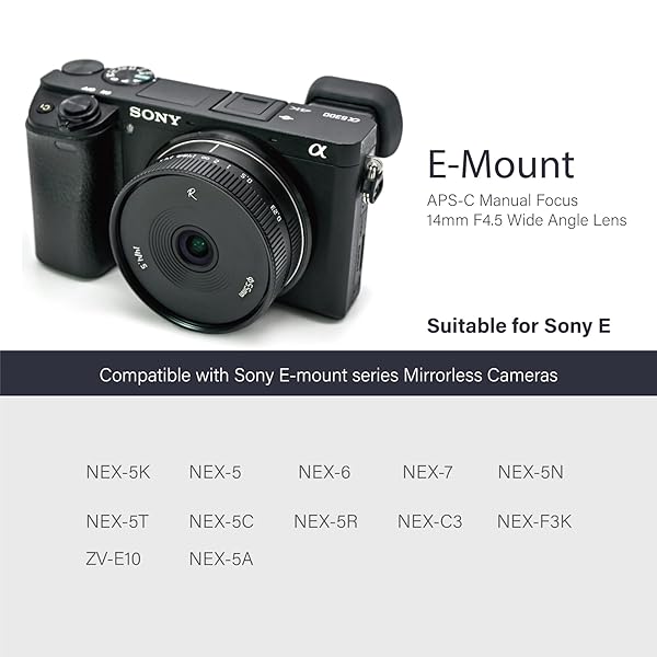 AstrHori 14mm F4.5 Ultra Wide Angle Manual Lens for Sony E-Mount Cameras with Anti-Distortion and Filter Slot - Image 7