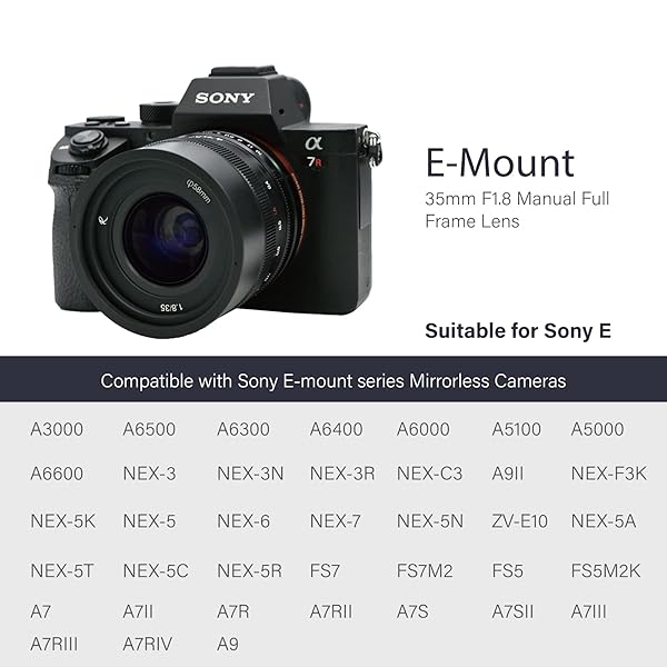 AstrHori 35mm F1.8 Large Aperture Manual Prime Lens for Sony E-Mount Cameras with Starburst Effect and Filter Slot Black - Image 6