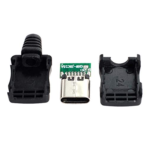 Buy Cablecc 10set DIY 4pin USB 2.0 Type C Female Socket Connector with PC Board & Housing - Fast Shipping! - Image 7