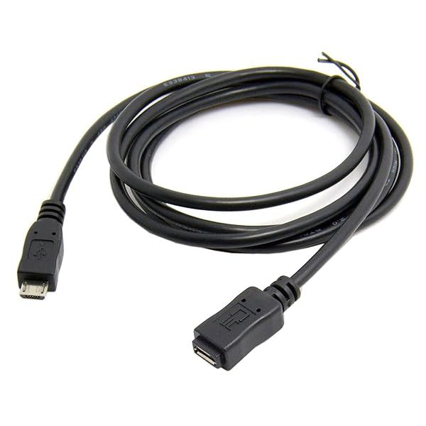 Cablecc 5ft Full Pin Micro USB 2.0 Type 5Pin Male to Female Cable for Tablet Phone OTG Extension 150cm - Image 9