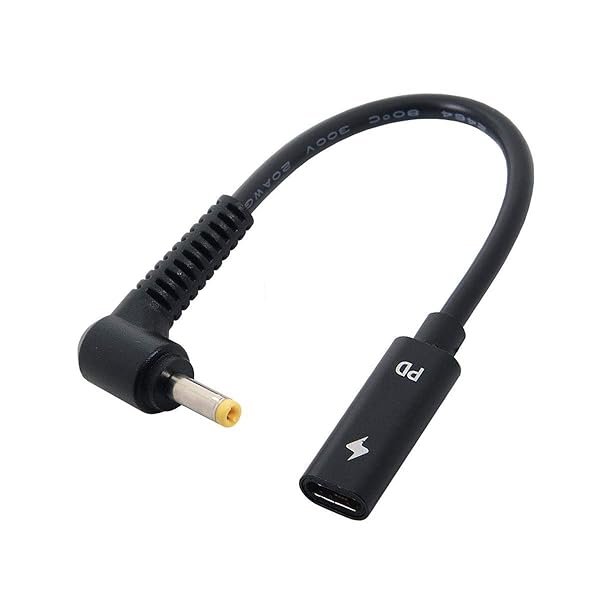 Type C USB-C to DC 4.0x1.7mm Power Cable for Laptop Charging (18-20V) - Fast PD Charge - Image 2