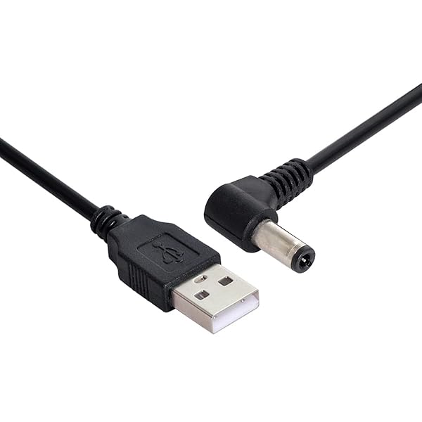 Buy Cablecc USB 2.0 A Type Male to Right Angle 5.5x2.5mm DC Power Plug Charge Cable - Fast Shipping! - Image 8