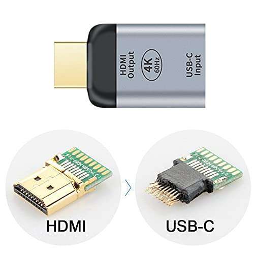 4K USB-C to HDMI Adapter - 60Hz for Tablets, Phones & Laptops | Cablecc Type C Female Sink - Image 8